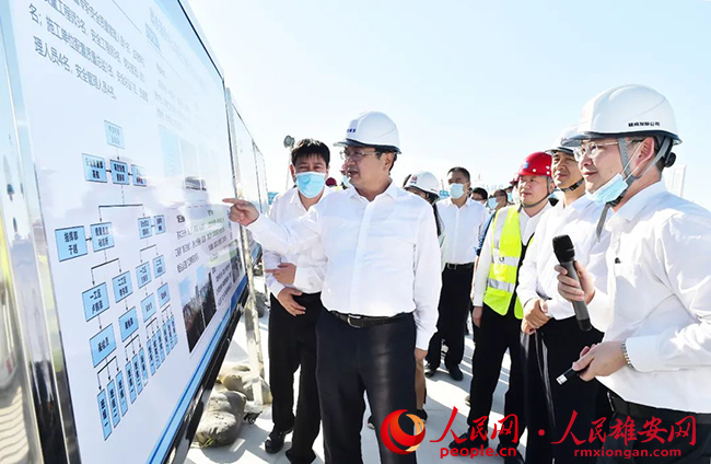 張國華調(diào)研起步區(qū)、啟動區(qū)項目建設。劉向陽攝