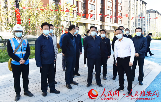 張國華調(diào)研容城縣、容西片區(qū)及千年秀林安全生產(chǎn)工作。劉向陽攝
