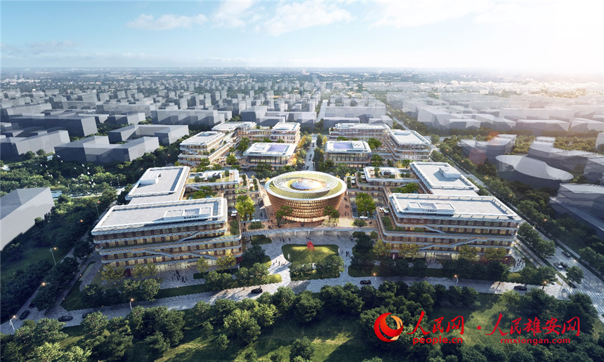 中國(guó)電信智慧城市產(chǎn)業(yè)園建設(shè)項(xiàng)目效果圖。中建八局供圖