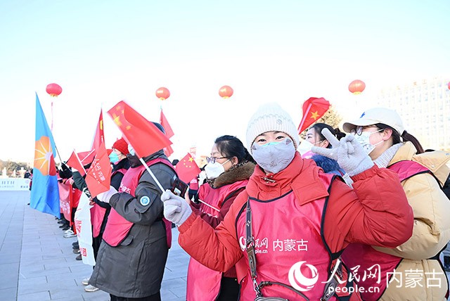 2022年呼和浩特市第七屆徒步迎新活動(dòng)現(xiàn)場(chǎng)。人民網(wǎng) 劉藝琳攝