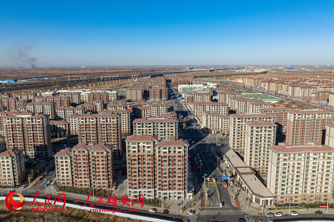2023年1月雄東片區(qū)航拍（2）。人民網(wǎng) 李兆民攝