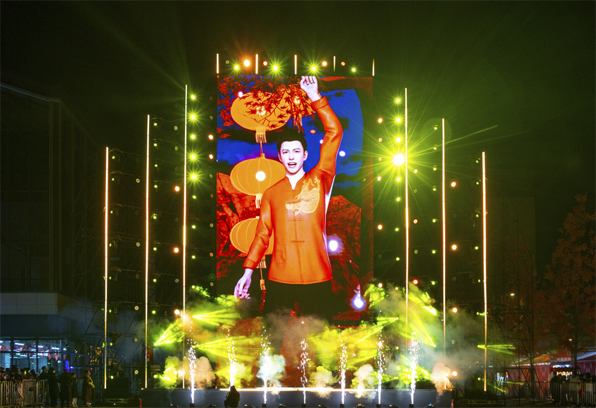 觸夢(mèng)未來(lái)·雄安元宇宙音樂(lè)盛典演出現(xiàn)場(chǎng)。齊鑫 攝